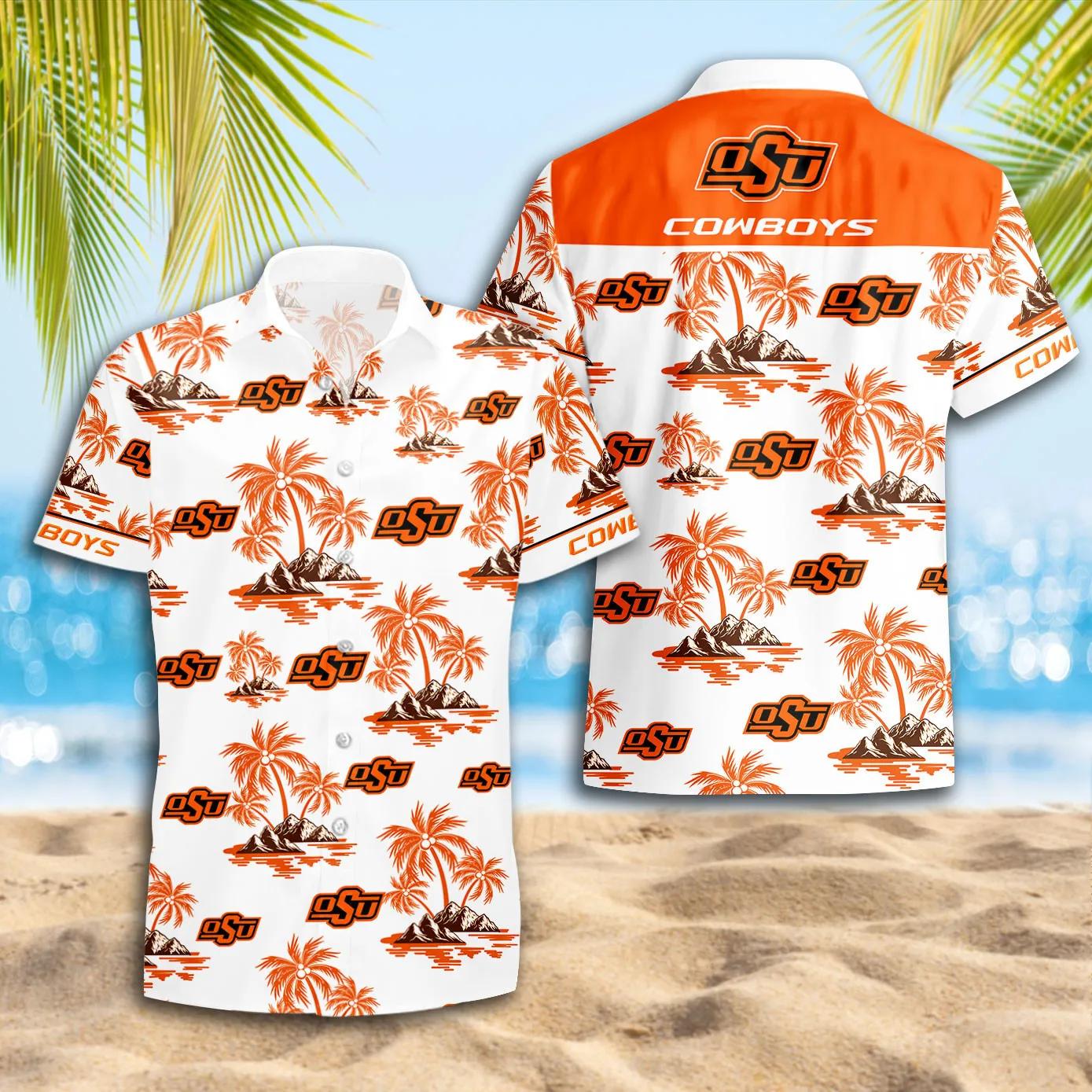 Oklahoma State Cowboys Hawaii Shirt, NCAA Hawaiian Shirt Moonbestprint