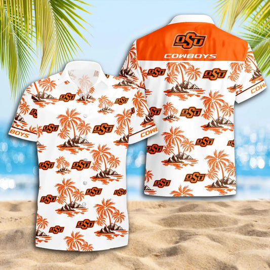 Oklahoma State Cowboys Hawaii Shirt, NCAA Hawaiian Shirt Moonbestprint