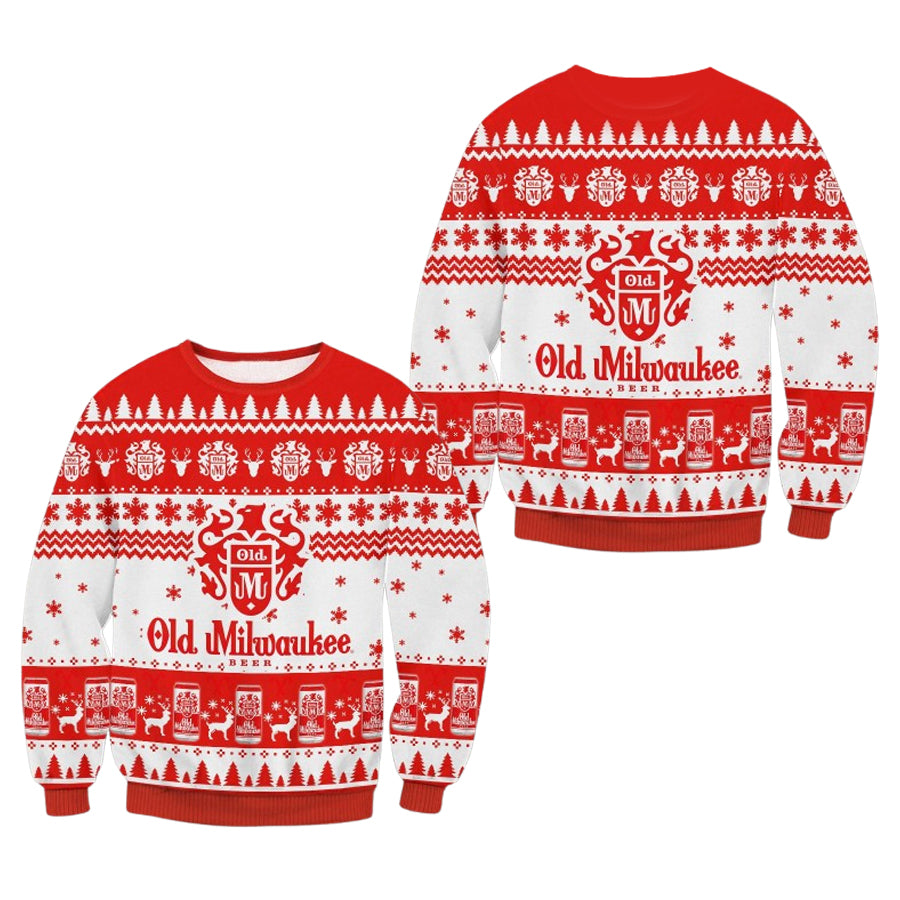 Old Milwaukee Beer Ugly Christmas Sweater – Moonbestprint