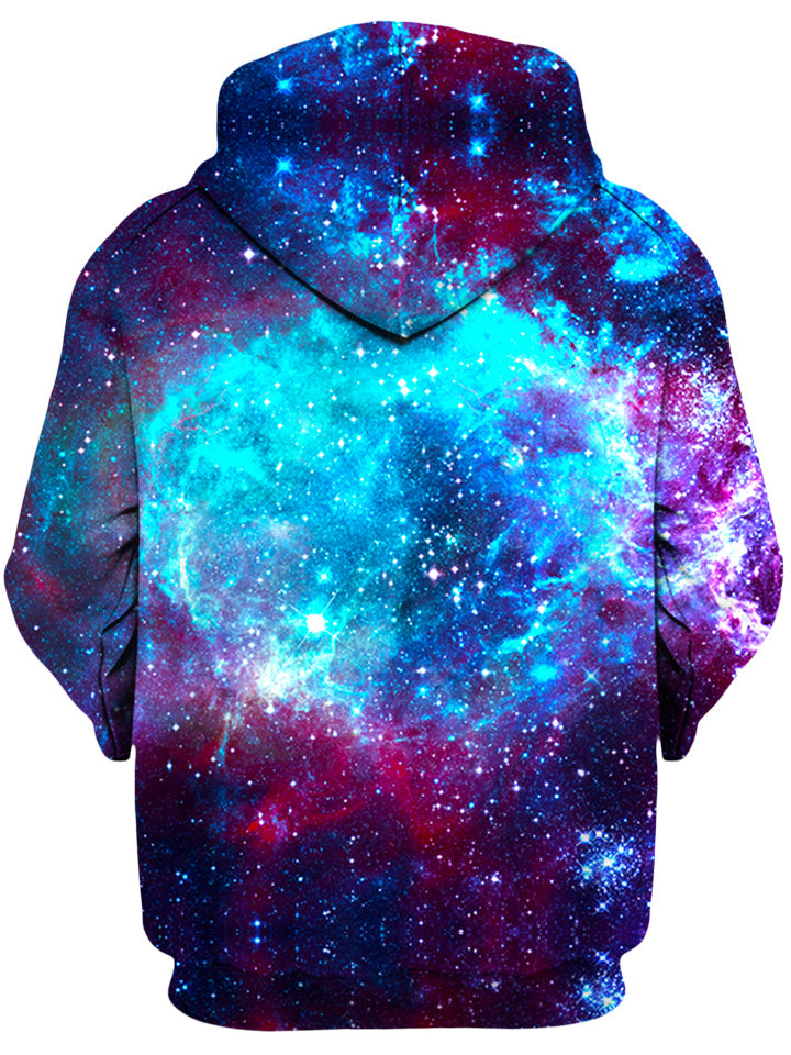 Blue Galaxy Unisex Zip-Up Hoodie -Moonbestprint