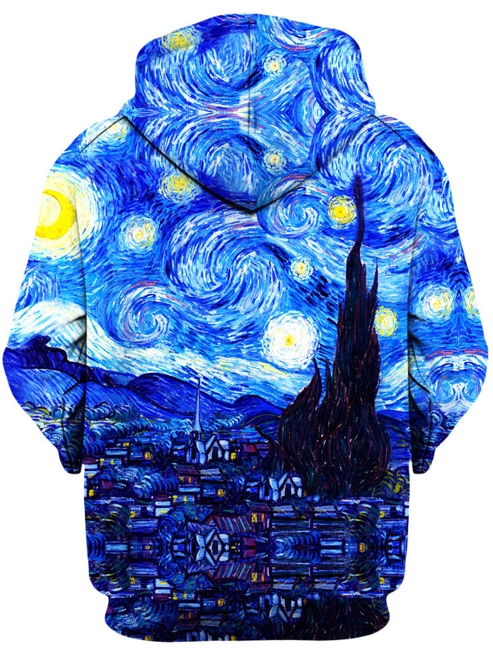 Starry Night Unisex Zip-Up Hoodie -Moonbestprint