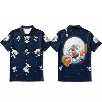 One Piece Gear 5 Jolly Roger Hawaiian Shirt – Moonbestprint