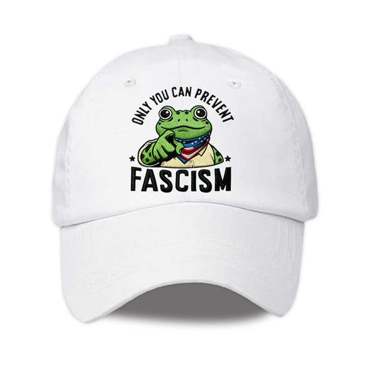 Only You Can Prevent Fascism Portland Frog Resist Hat -Moonbestprint