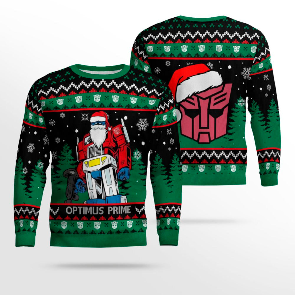 Optimus Prime Transformers Ugly Sweater – Moonbestprint