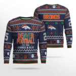 Orange & Blue Denver Broncos Ugly Christmas Sweater 2025 – Moonbestprint