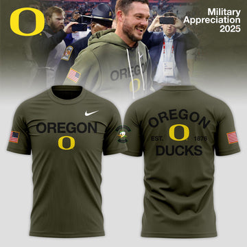 Oregon Ducks 2025 Military Appreciation Limited Edition T-shirt Moonbestprint