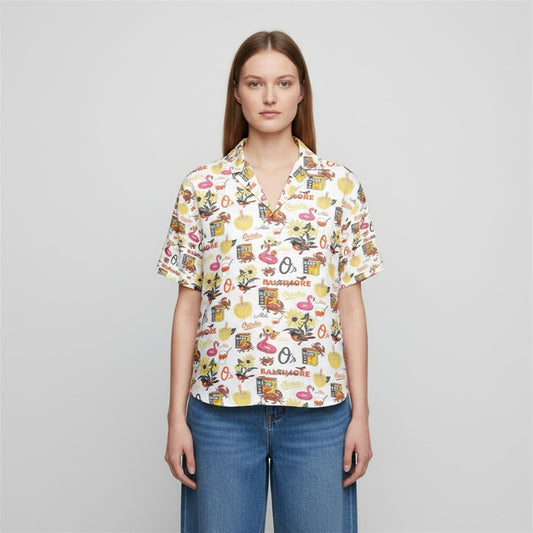 2026 Giveaway Baltimore Orioles Birdland Hawaiian Shirt Moonbestprint