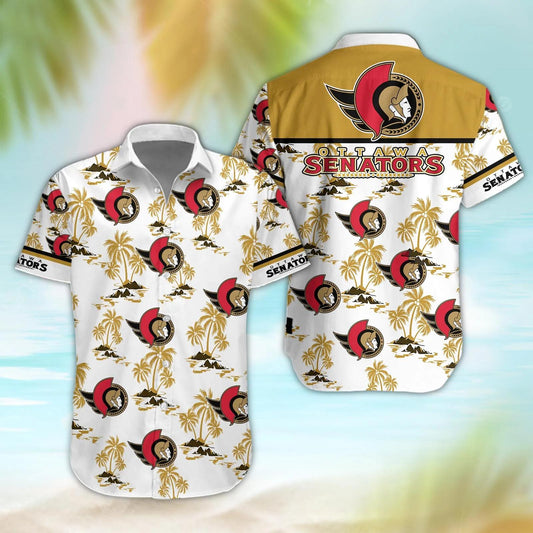 Ottawa Senators Aloha Shirt, NHL Hawaiian Shirt Moonbestprint