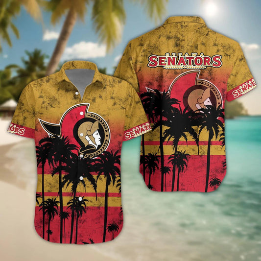 Ottawa Senators Hawaii Shirt, NHL Hawaiian Shirt Moonbestprint