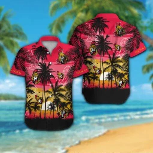 Ottawa Senators Hawaiian Shirt 2, NHL Hawaiian Shirt Moonbestprint