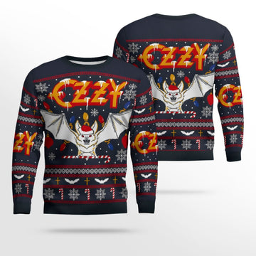 Ozzy Osbourne Multicolour Holiday Christmas Ugly Sweater – Moonbestprint