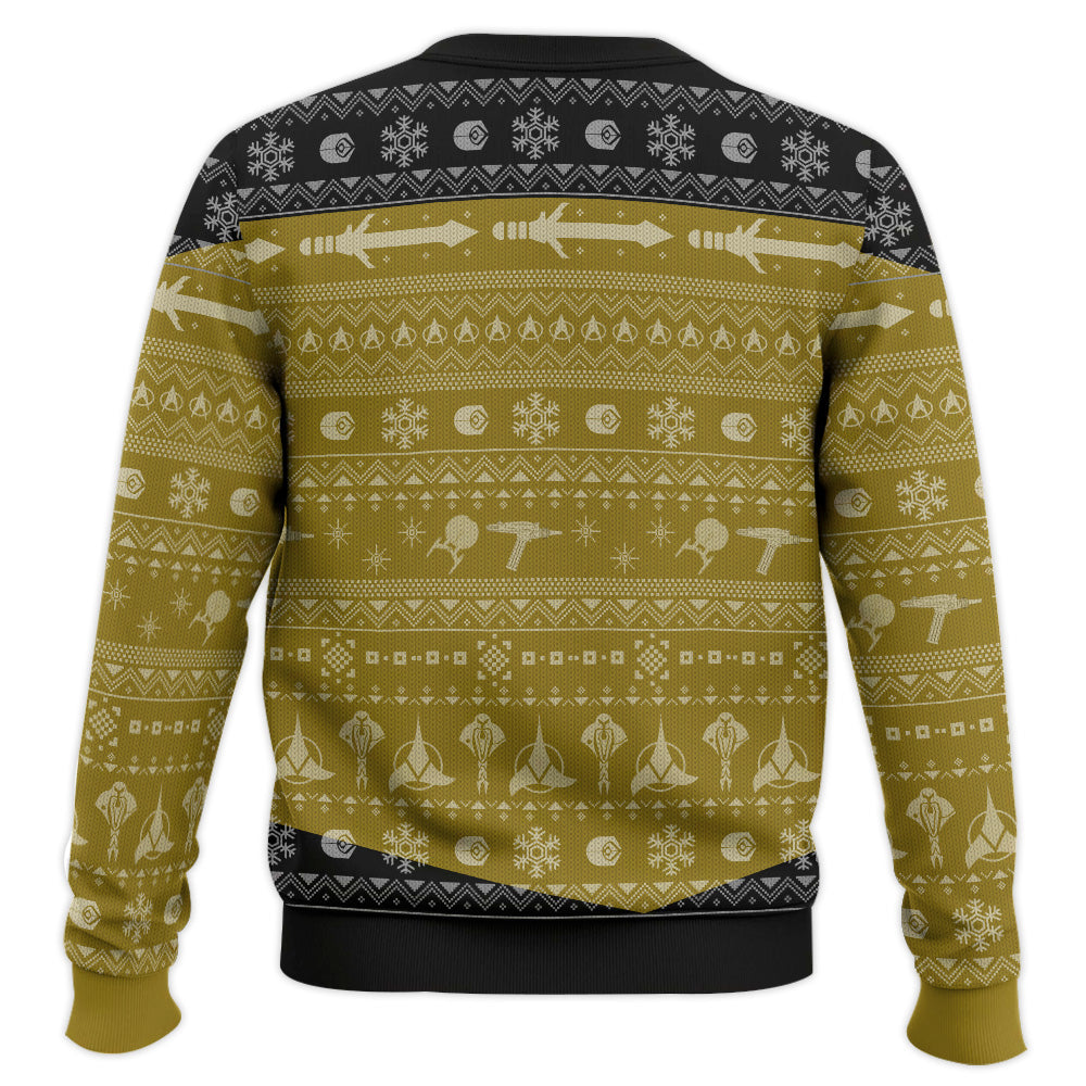 3D S.T The Next Generation 1987 Yellow Ugly Christmas Ugly Sweater – Moonbestprint