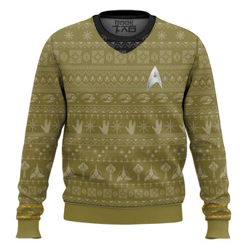 3D S.T The Original Series 1966 1969 Yellow Ugly Christmas Ugly Sweater – Moonbestprint