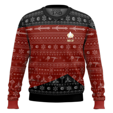 3D S.T The Next Generation 1987 Red Ugly Christmas Custom Name Ugly Sweater – Moonbestprint