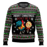 Merry Christmas Cock Print Crewugly Christmas Sweater – Moonbestprint