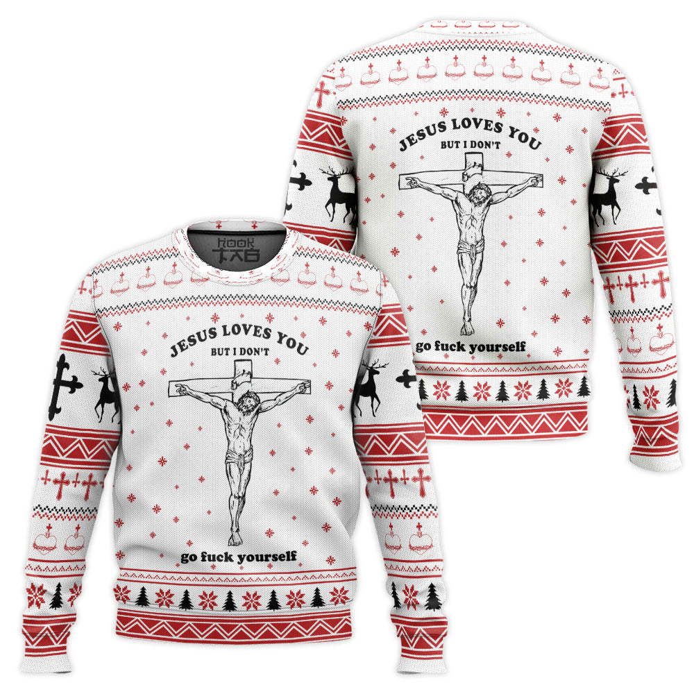 Ugly Jesus Christmas Sweater Jumper – Moonbestprint