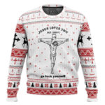 Ugly Jesus Christmas Sweater Jumper – Moonbestprint