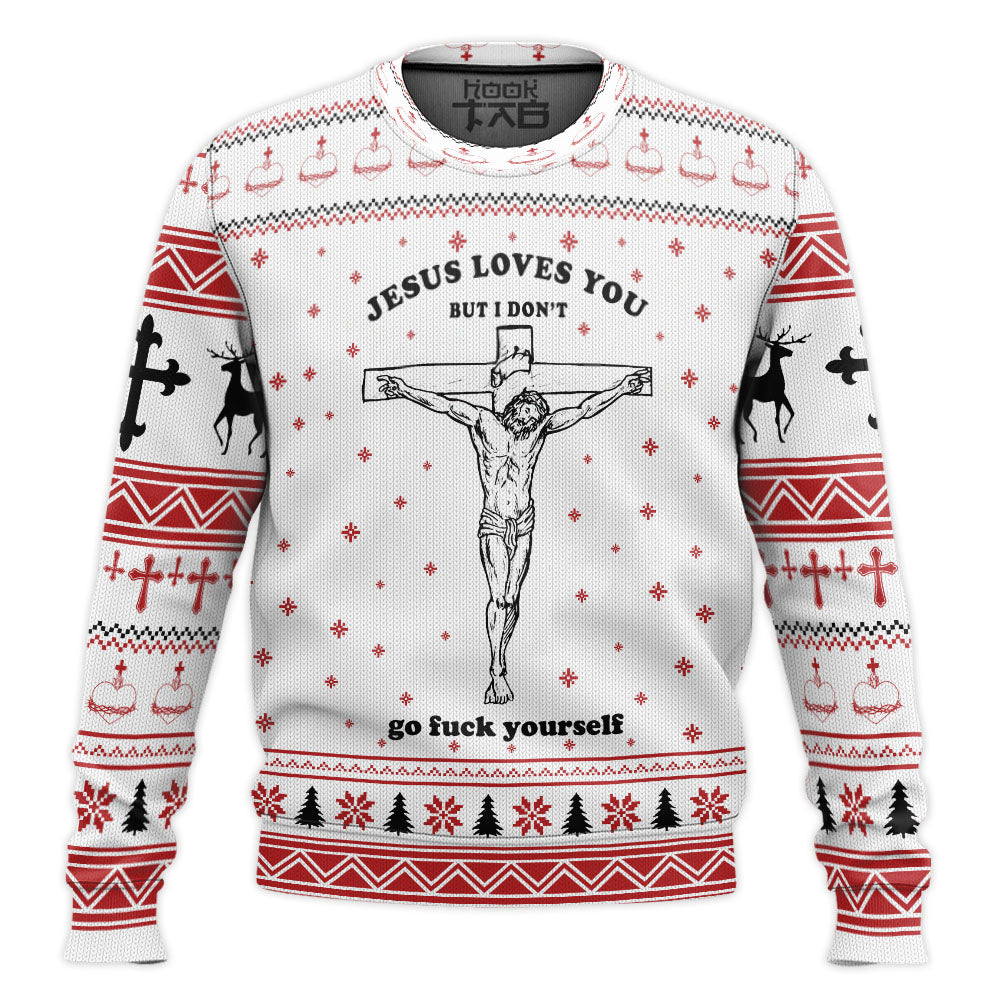 Ugly Jesus Christmas Sweater Jumper – Moonbestprint