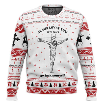 Ugly Jesus Christmas Sweater Jumper – Moonbestprint