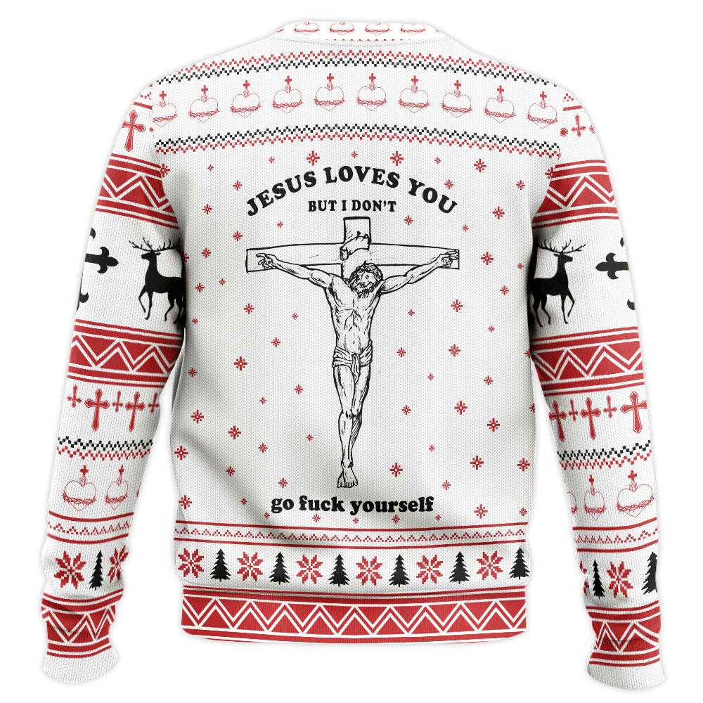 Ugly Jesus Christmas Sweater Jumper – Moonbestprint