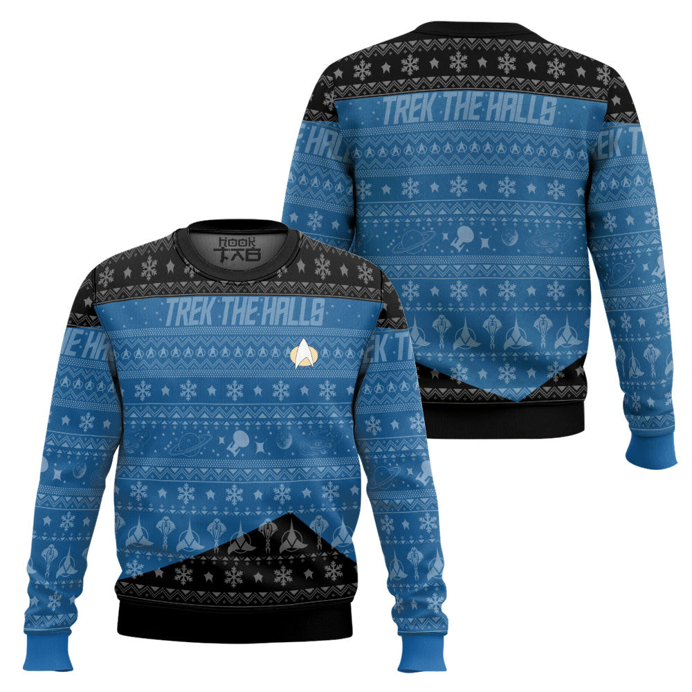 3D S.T The Next Generation 1987 Blue Ugly Christmas Ver 2 Ugly Sweater – Moonbestprint