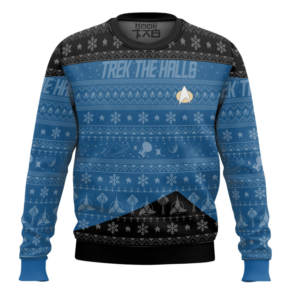 3D S.T The Next Generation 1987 Blue Ugly Christmas Ver 2 Ugly Sweater – Moonbestprint
