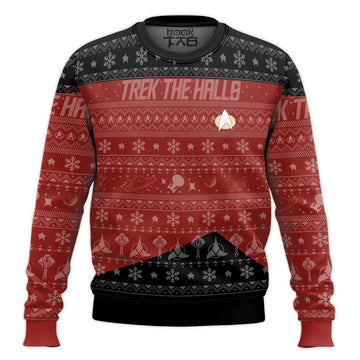 3D S.T The Next Generation 1987 Red Ugly Christmas Ver 2 Ugly Sweater – Moonbestprint