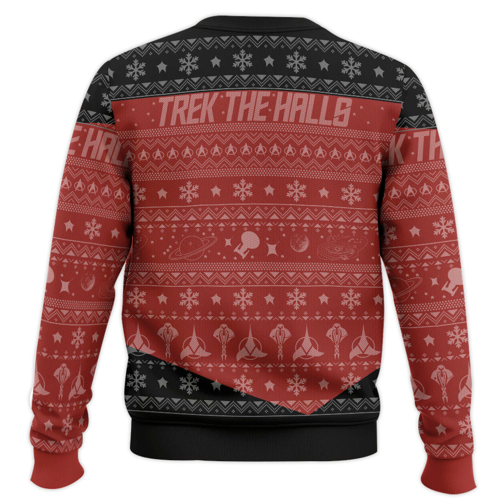 3D S.T The Next Generation 1987 Red Ugly Christmas Ver 2 Ugly Sweater – Moonbestprint
