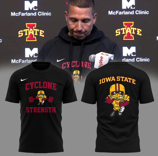Limited Iowa State Football "Cyclone Strength"TShirt | WV33 Moonbestprint