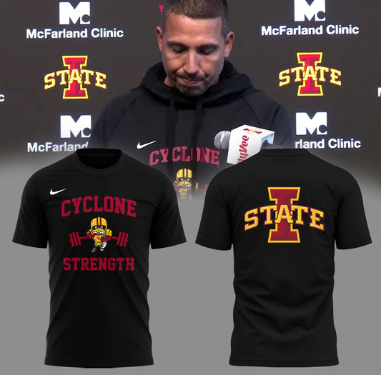 Limited Iowa State Football "Cyclone Strength"TShirt | JX15 Moonbestprint