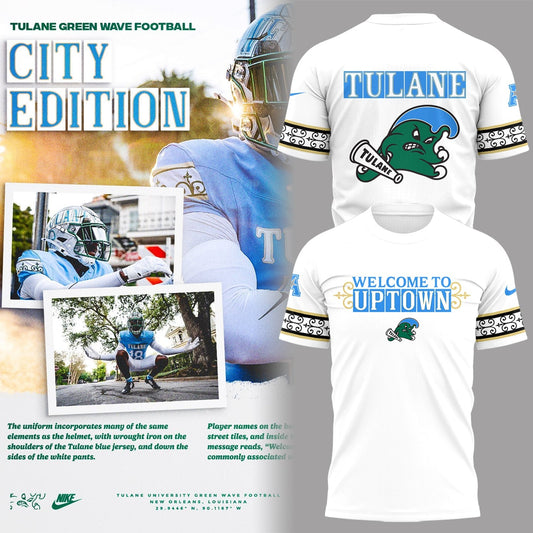 Limited Edition Tulane Green Wave Shirt - Football City Edition Football t Shirt | SA69 Moonbestprint