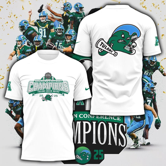 THE TULANE ARE YOUR 2025 AMERICAN FOOTBALL CHAMPIONS - T-Shirt Edition! | YQ28 Moonbestprint