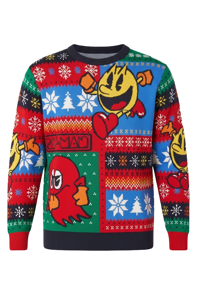 PAC-MAN Ugly Christmas Sweater 2025 – Moonbestprint