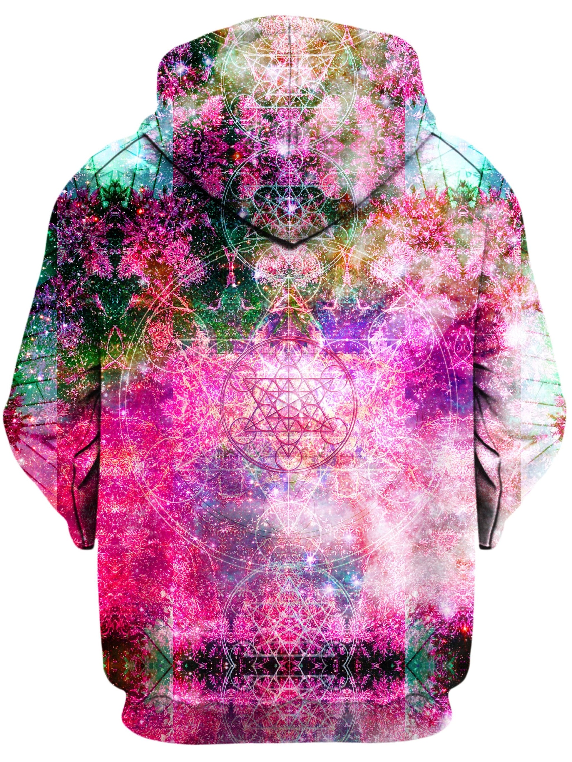 Pineal Metatron Galaxy Unisex Zip-Up Hoodie -Moonbestprint