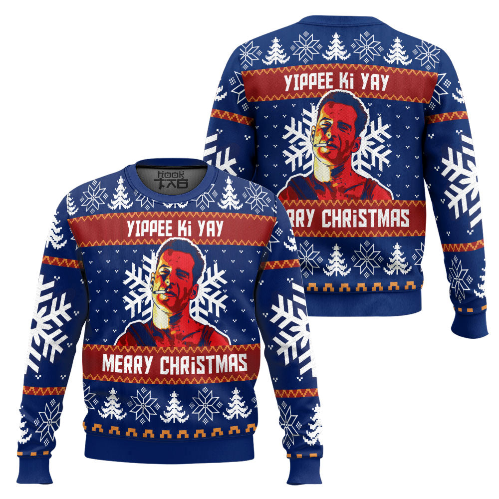Yippee Ki Yay Die Hard Ugly Christmas Sweater – Moonbestprint