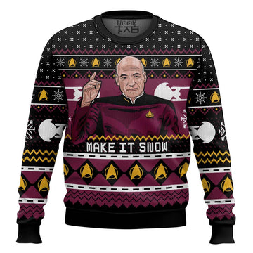 Captain Picard ST Ugly Christmas Sweater – Moonbestprint