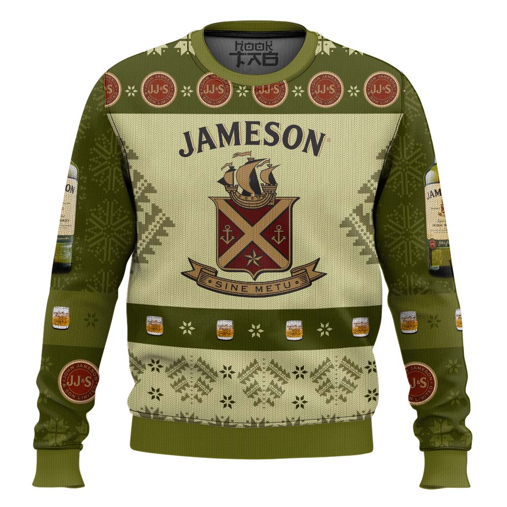 Jameson Irish Whiskey Ugly Christmas Sweater – Moonbestprint