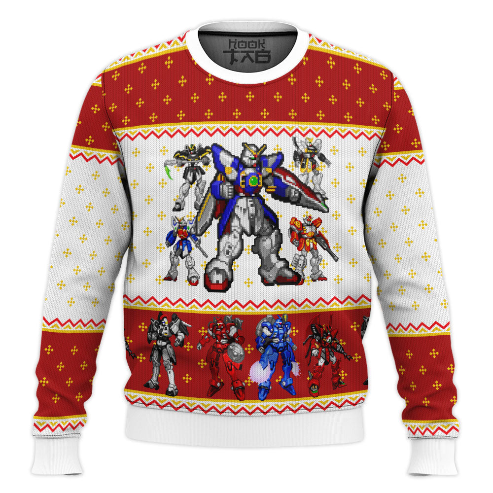 Gundam Wing Sprites Ugly Christmas Sweater – Moonbestprint