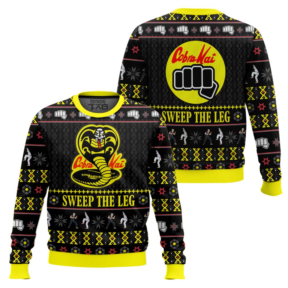 Cobra Kai Sweep The Leg Karate Kid Ugly Christmas Sweater – Moonbestprint