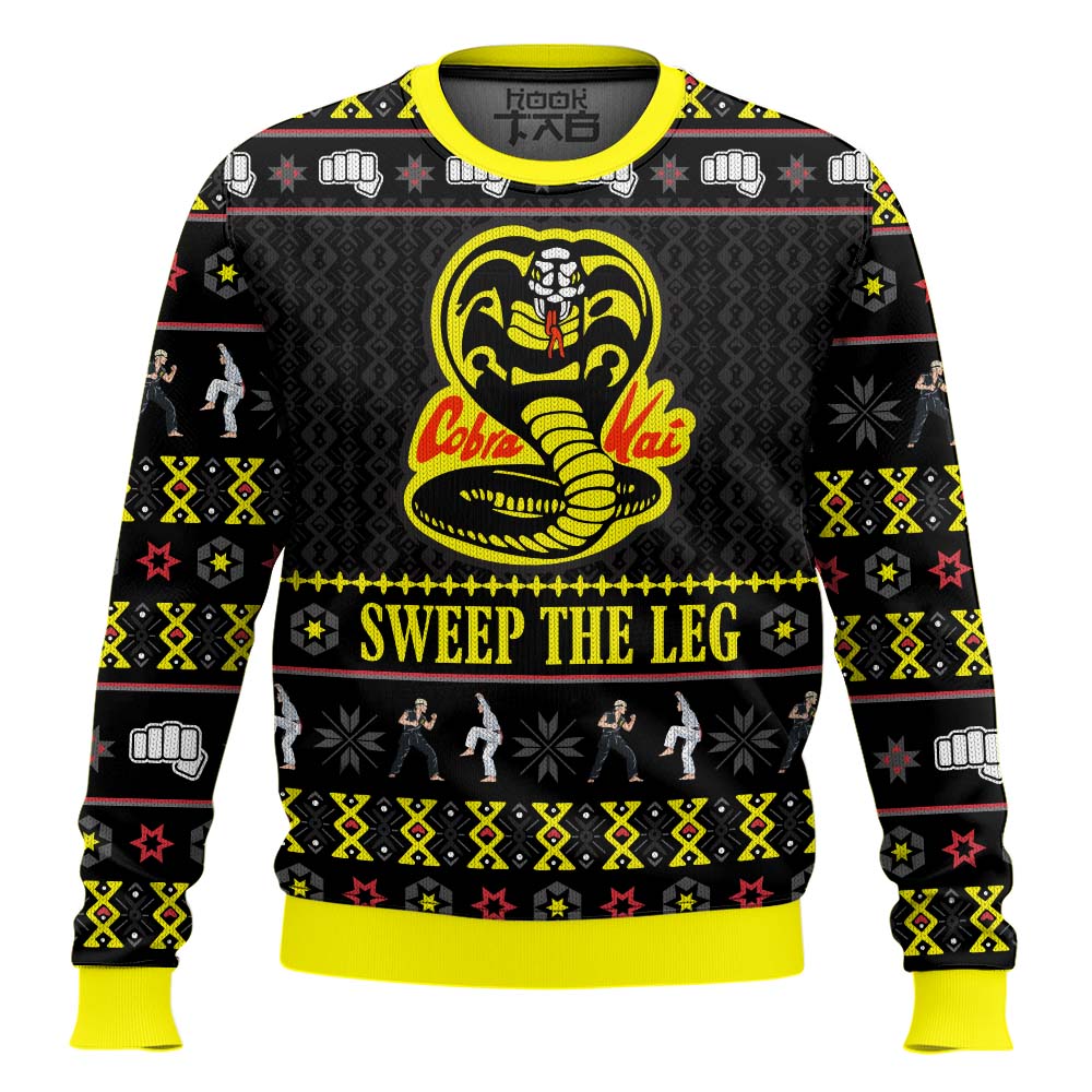Cobra Kai Sweep The Leg Karate Kid Ugly Christmas Sweater – Moonbestprint