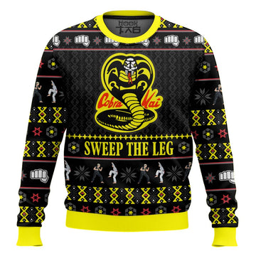 Cobra Kai Sweep The Leg Karate Kid Ugly Christmas Sweater – Moonbestprint