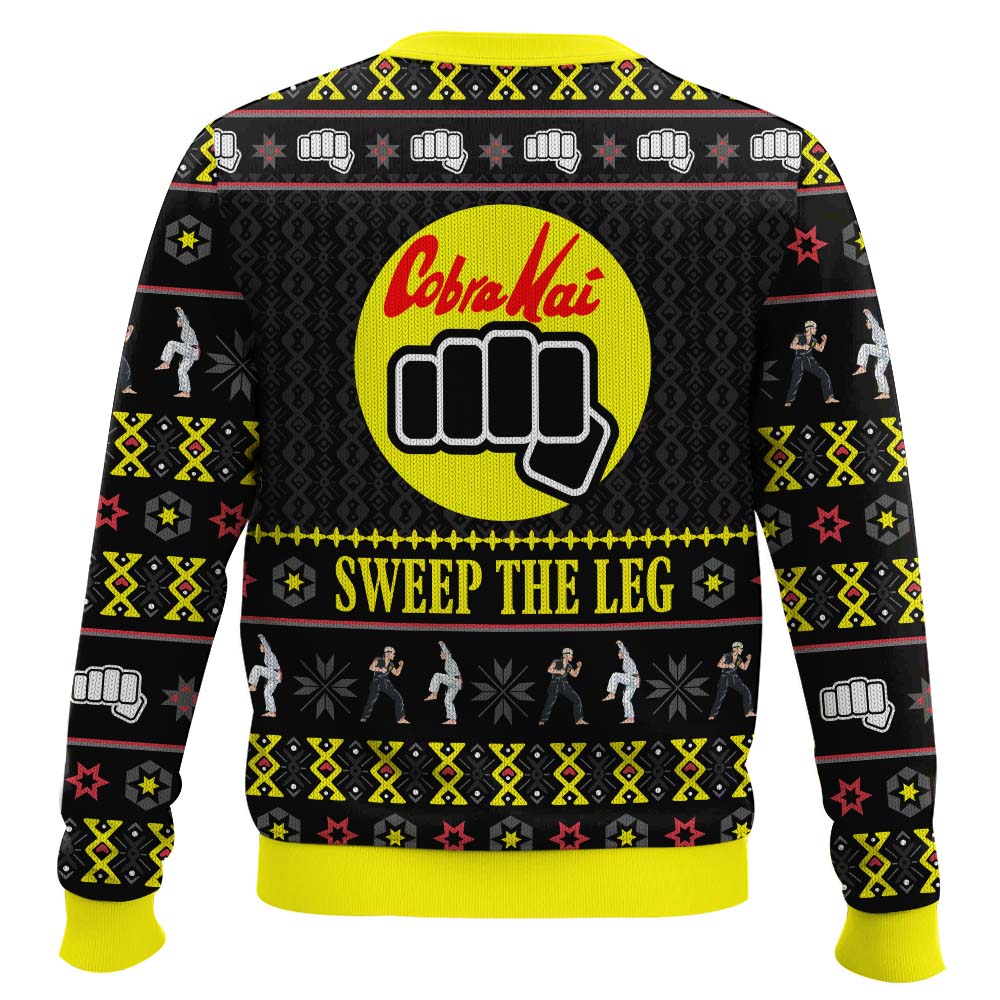 Cobra Kai Sweep The Leg Karate Kid Ugly Christmas Sweater – Moonbestprint