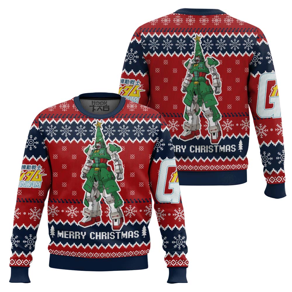 Xmas Tree Gundam Ugly Christmas Sweater – Moonbestprint