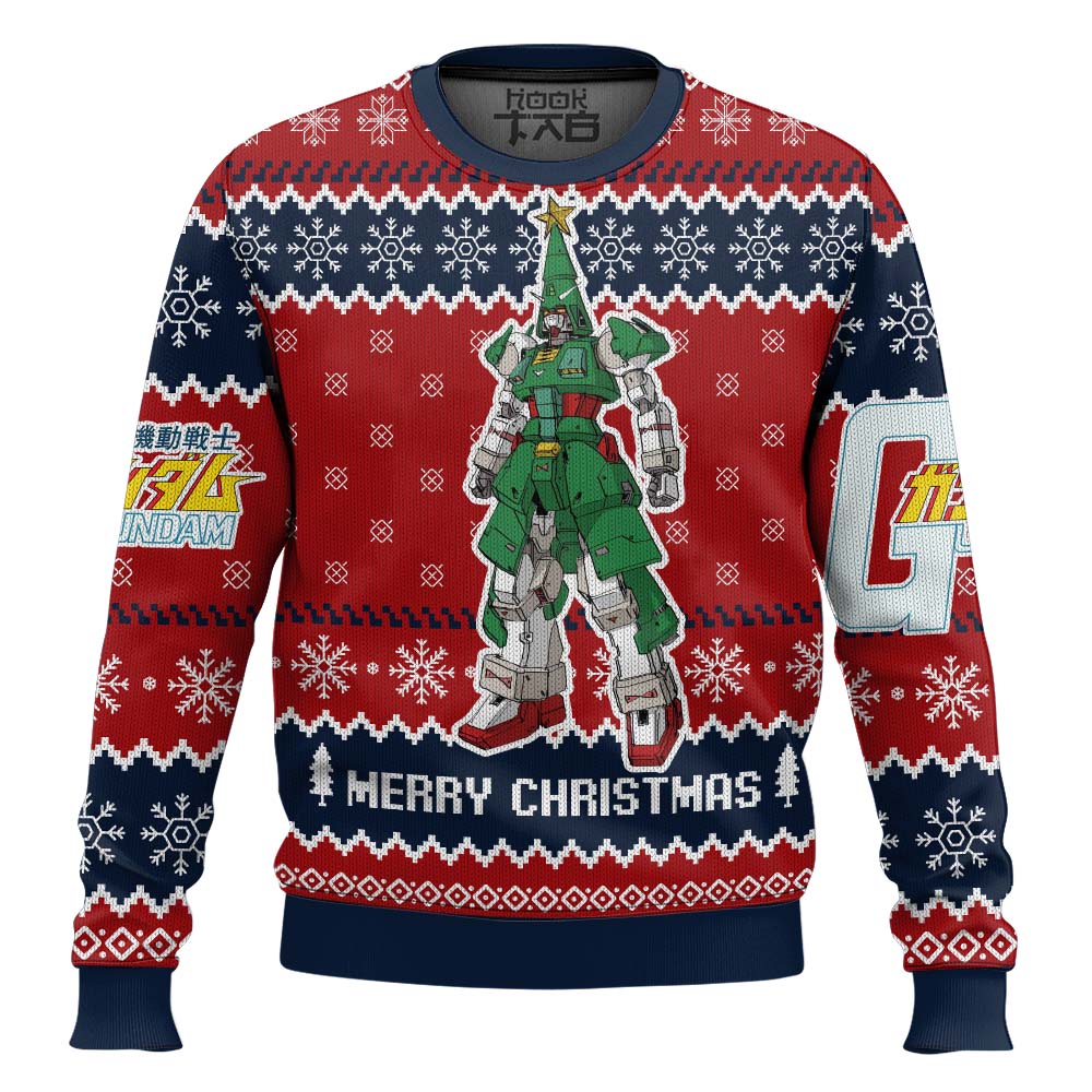 Xmas Tree Gundam Ugly Christmas Sweater – Moonbestprint
