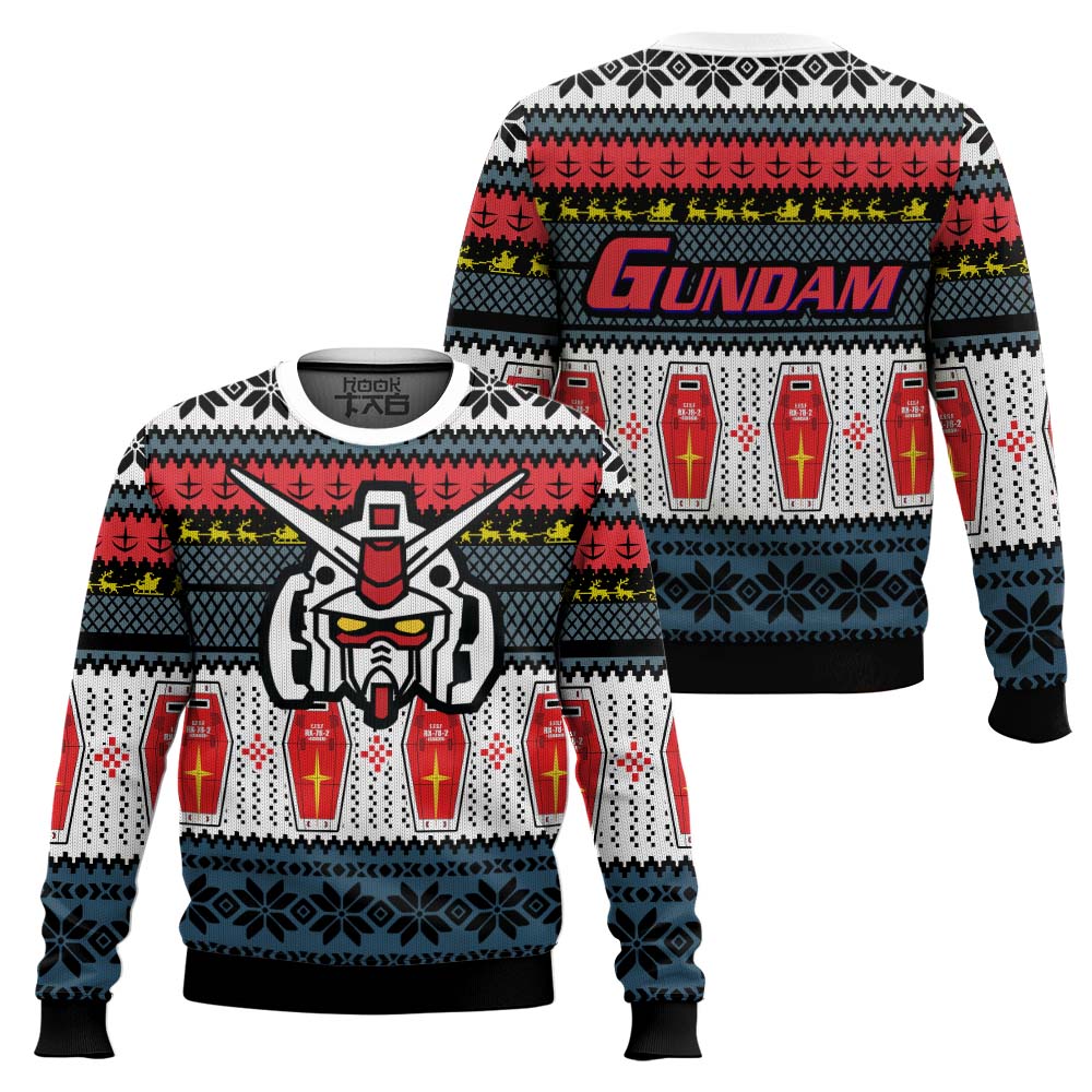 RX 78 Gundam Ugly Christmas Sweater – Moonbestprint