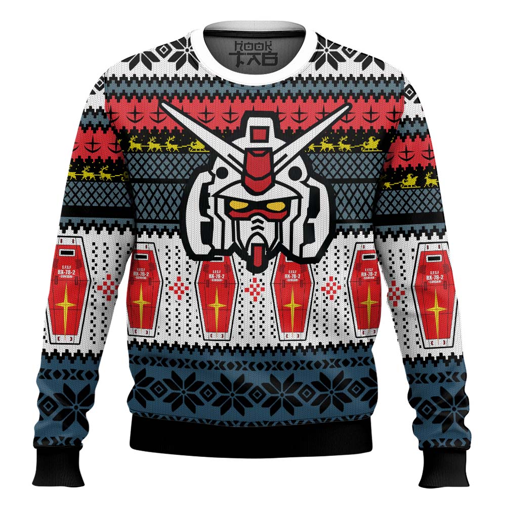 RX 78 Gundam Ugly Christmas Sweater – Moonbestprint