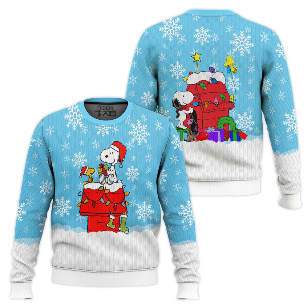 Snowy Christmas Snoopy Ugly Christmas Sweater – Moonbestprint