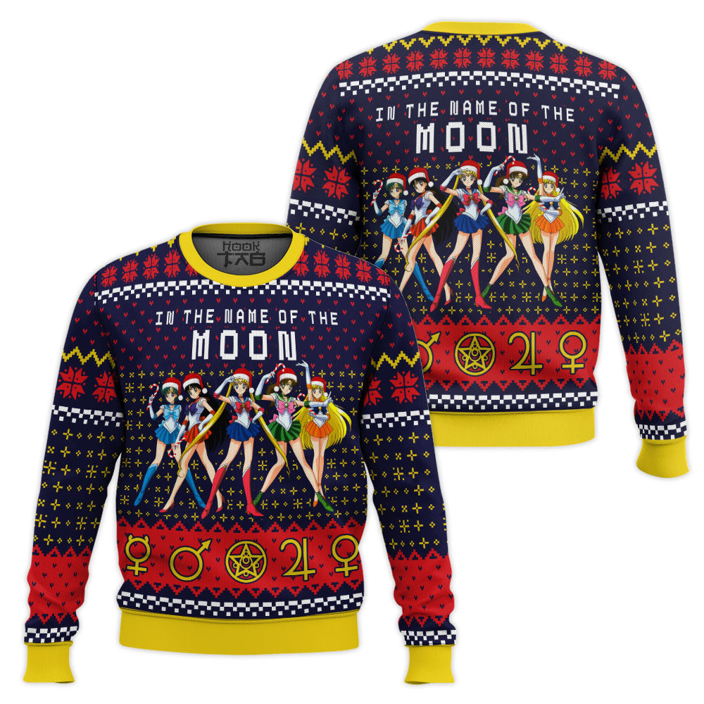 Sailor Moon In the Name of the Moon Ugly Christmas Sweater – Moonbestprint