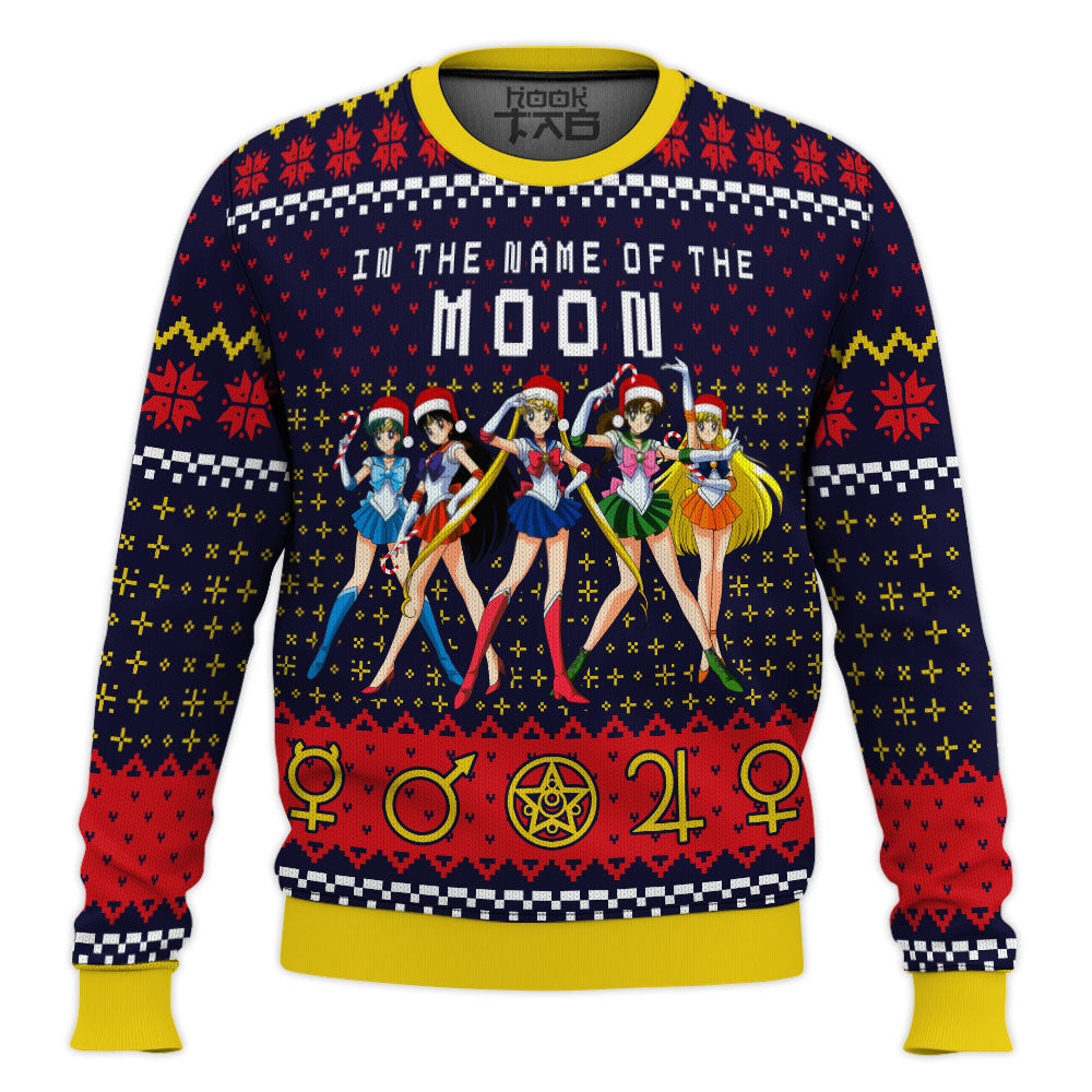 Sailor Moon In the Name of the Moon Ugly Christmas Sweater – Moonbestprint