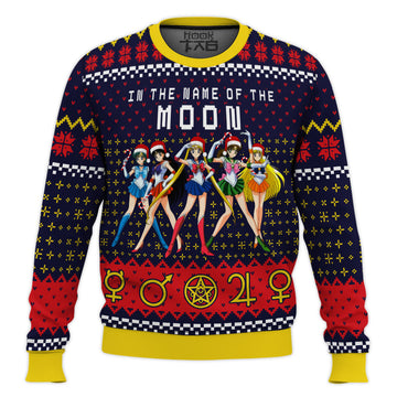 Sailor Moon In the Name of the Moon Ugly Christmas Sweater – Moonbestprint